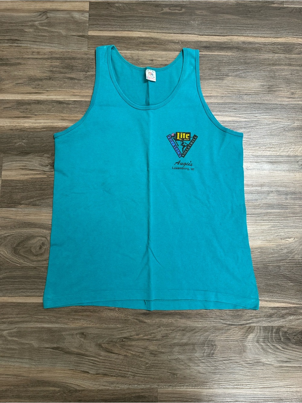 Vintage 90’s Fruit of the Loom Miller Lite Beer Pro Beach Volleyball Tank Top